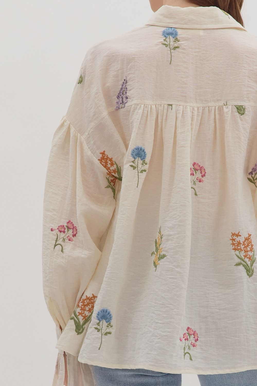 Embroidered Floral Top