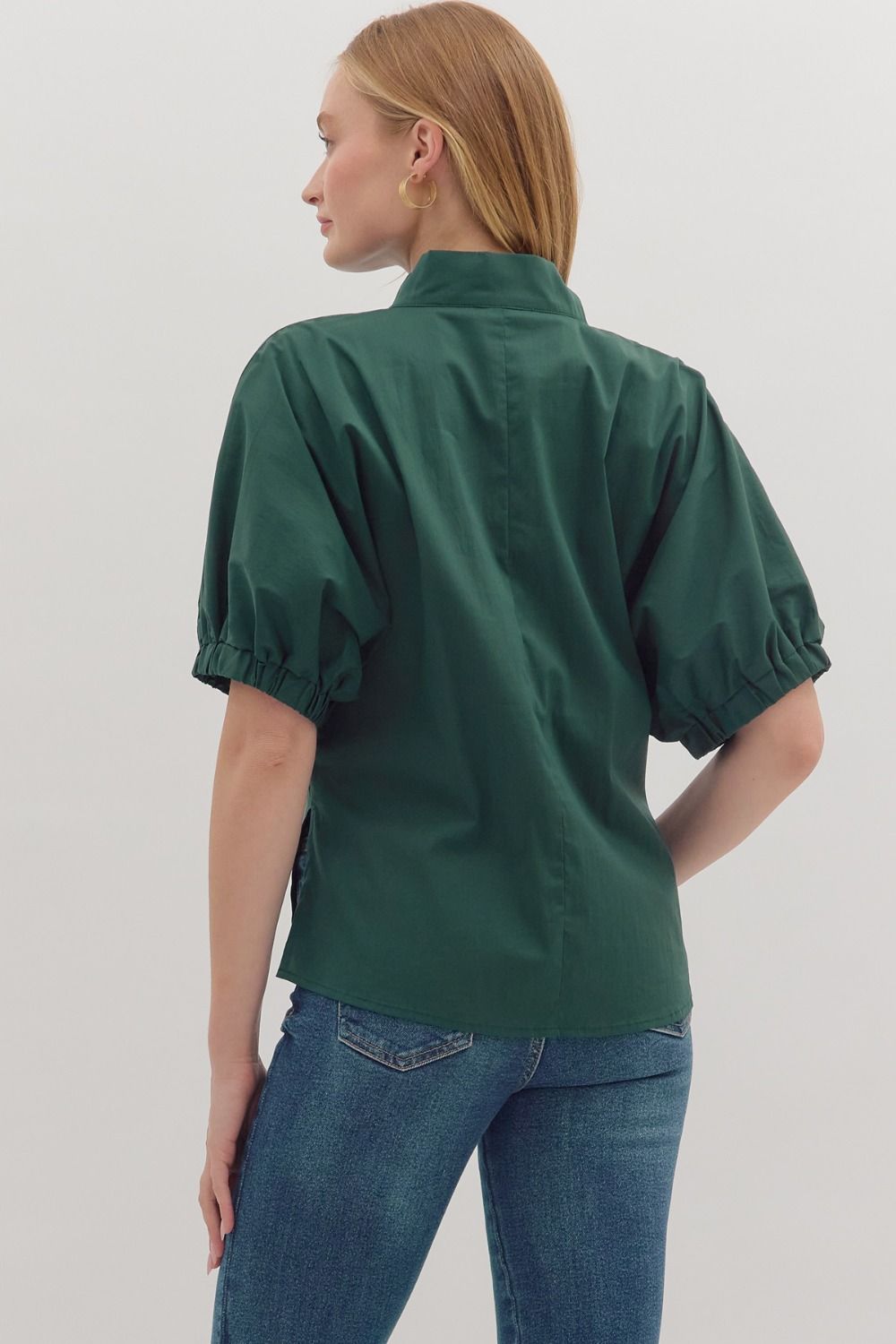 Solid Olive Green Top
