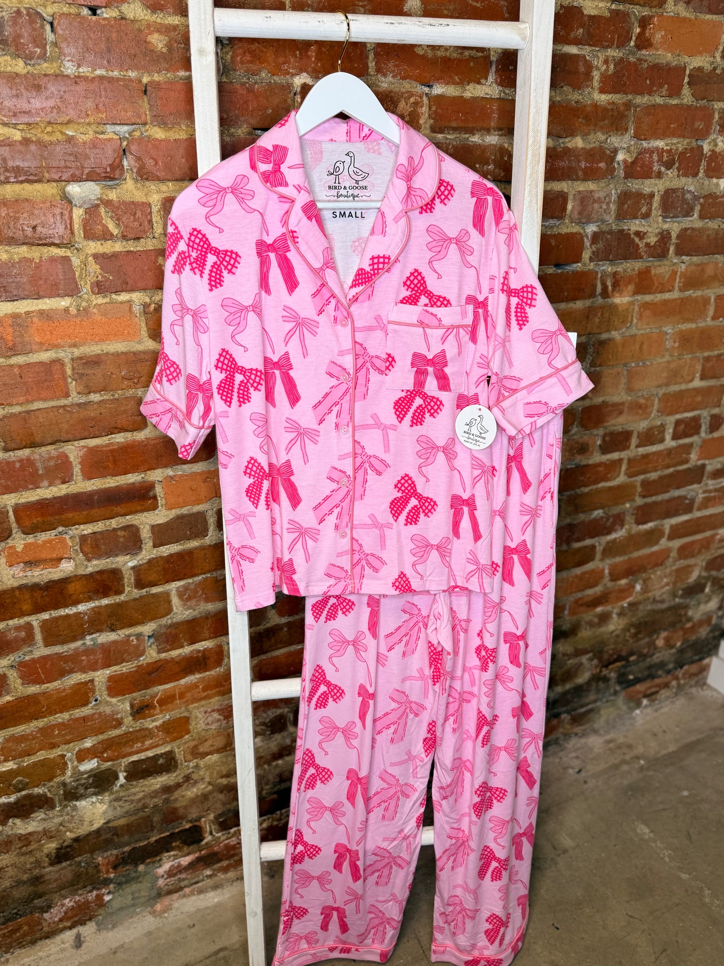 Pink Bow PJs