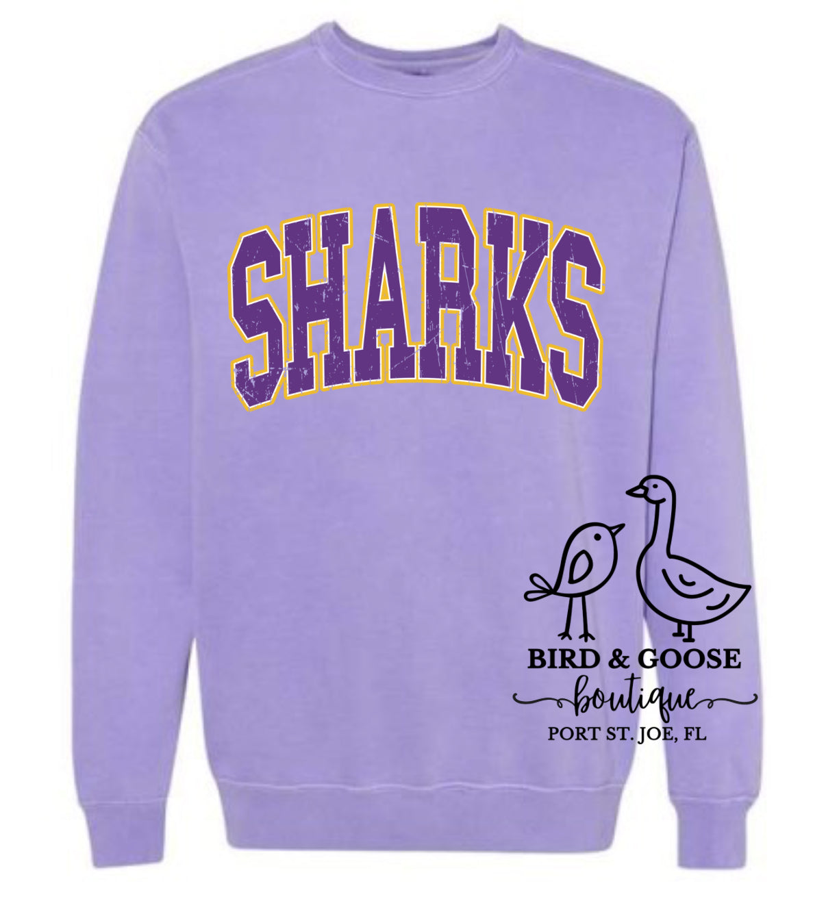SHARKS Purple Sweatshirt