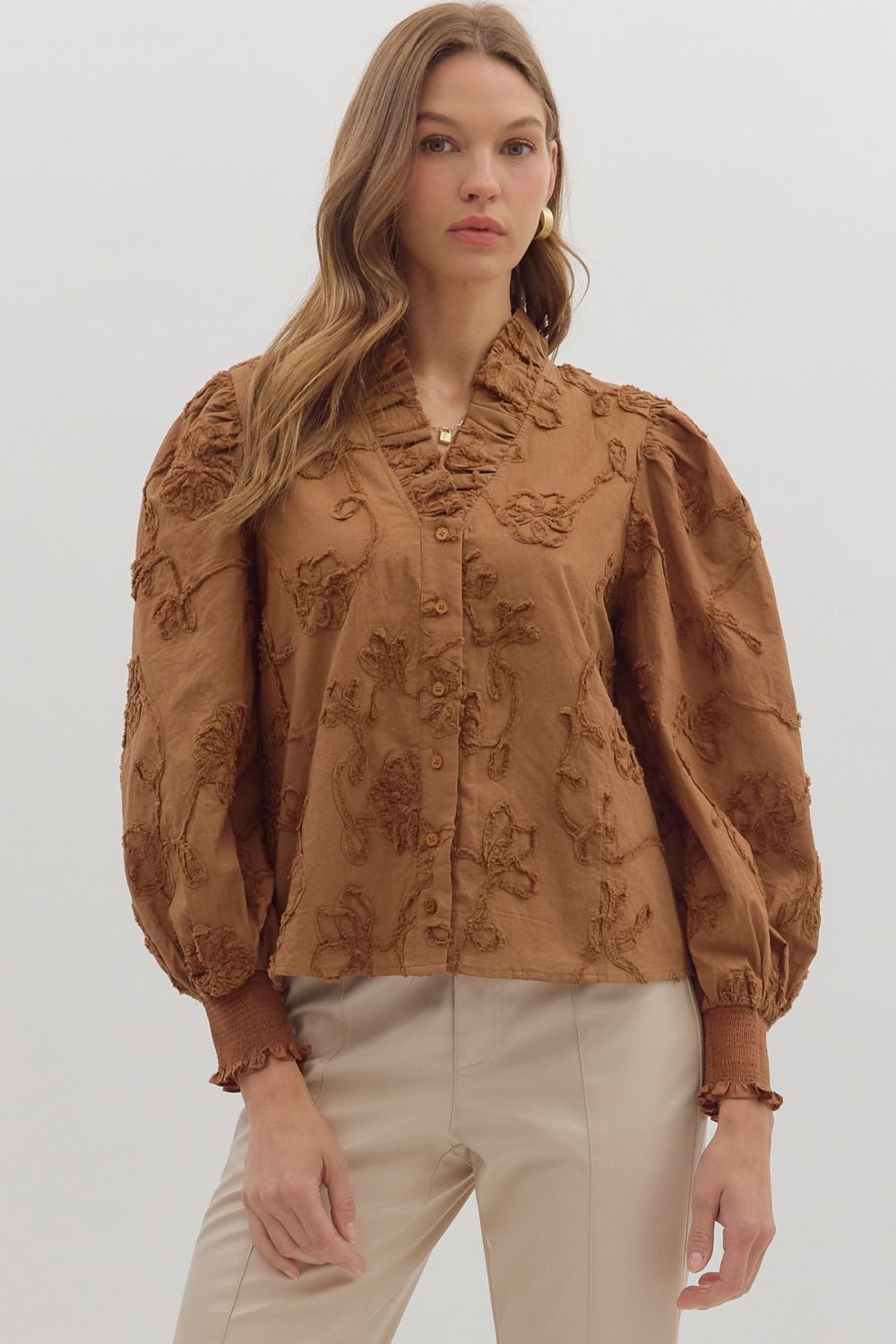 Chestnut Long Sleeve Top