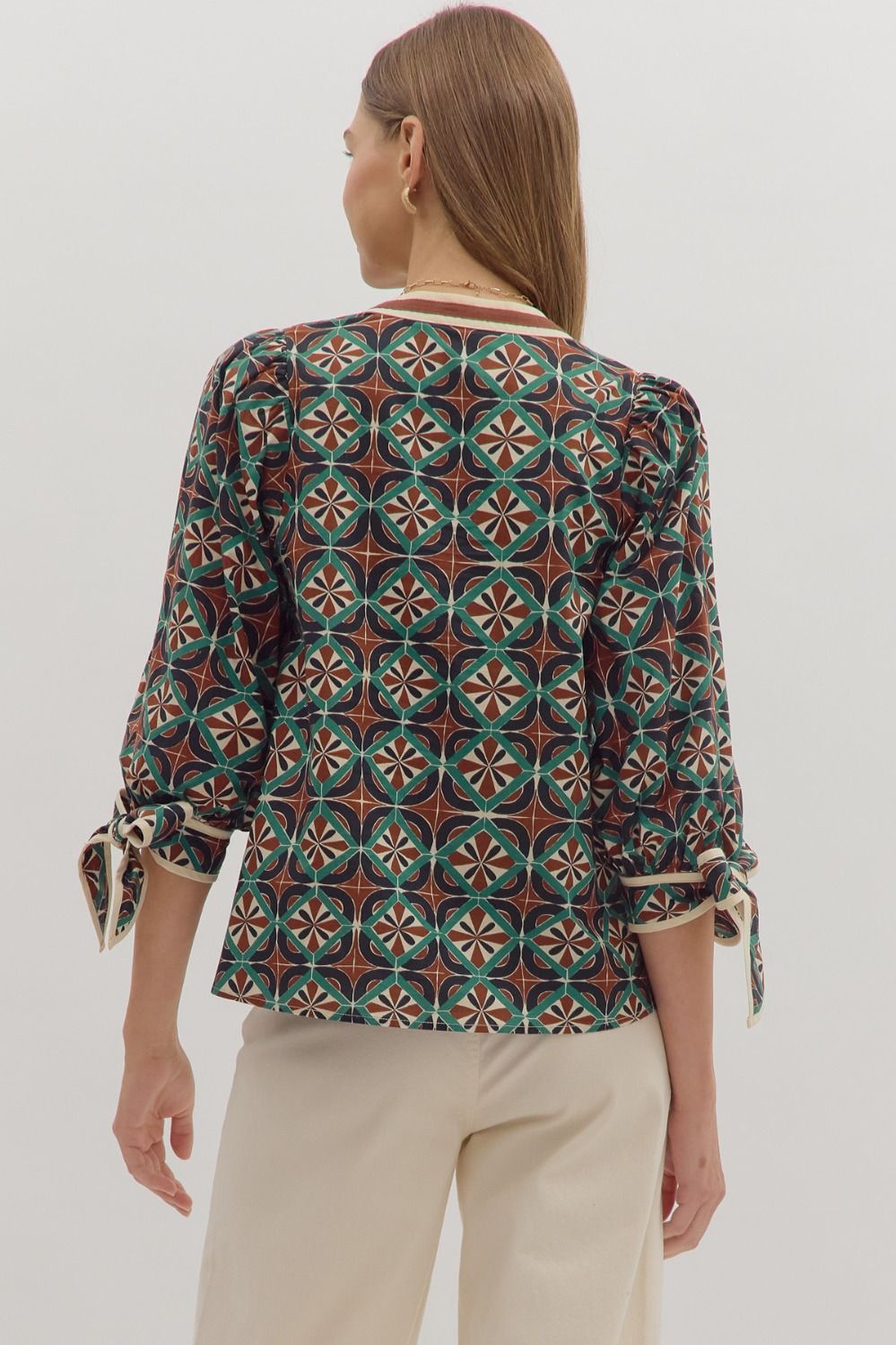 Fall Multi-Color Abstract Top
