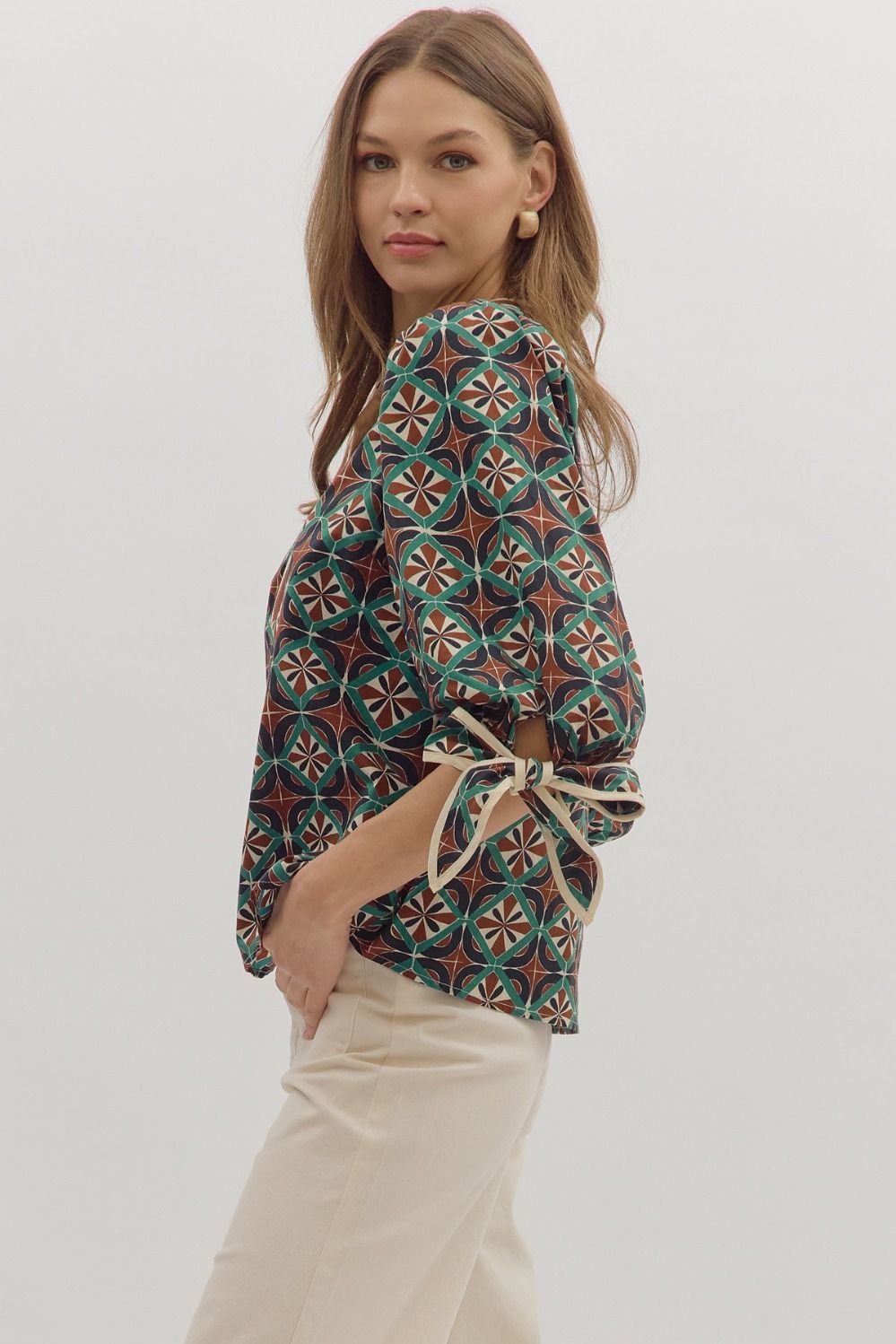 Fall Multi-Color Abstract Top