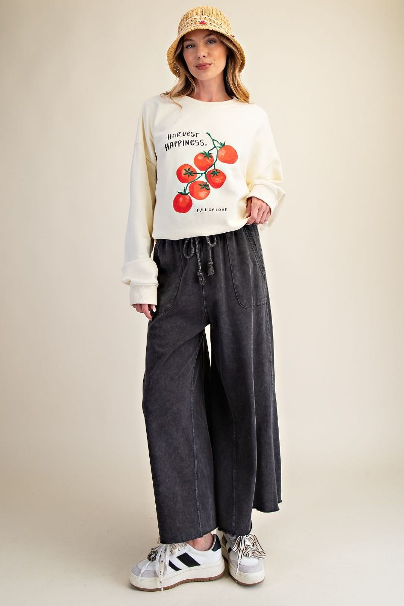 Easel Mineral Wash Pants - Black