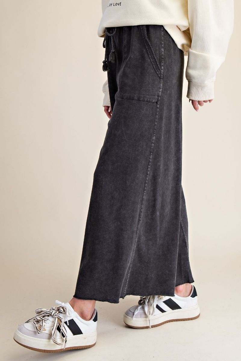 Easel Mineral Wash Pants - Black