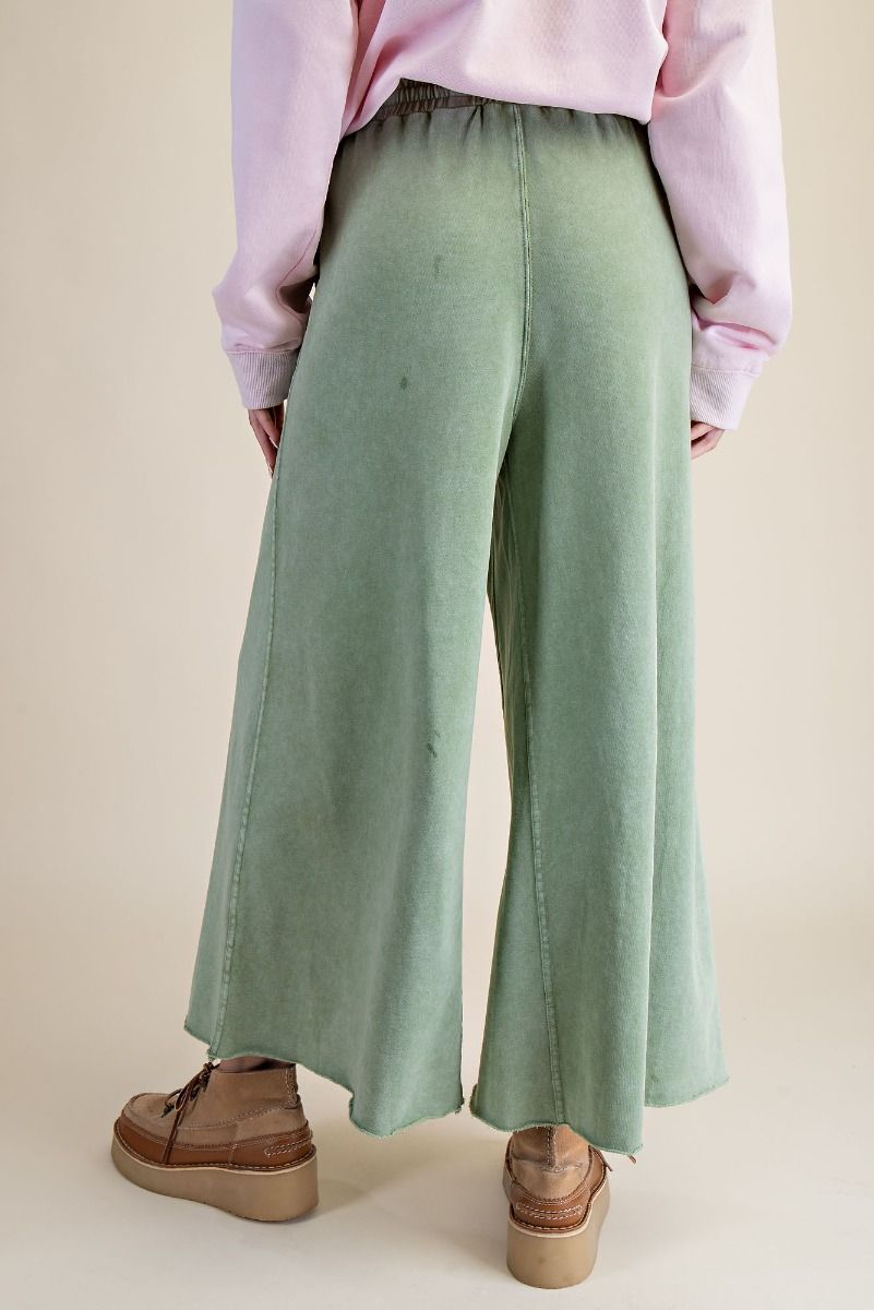 Easel Mineral Wash Pants - Juniper Green