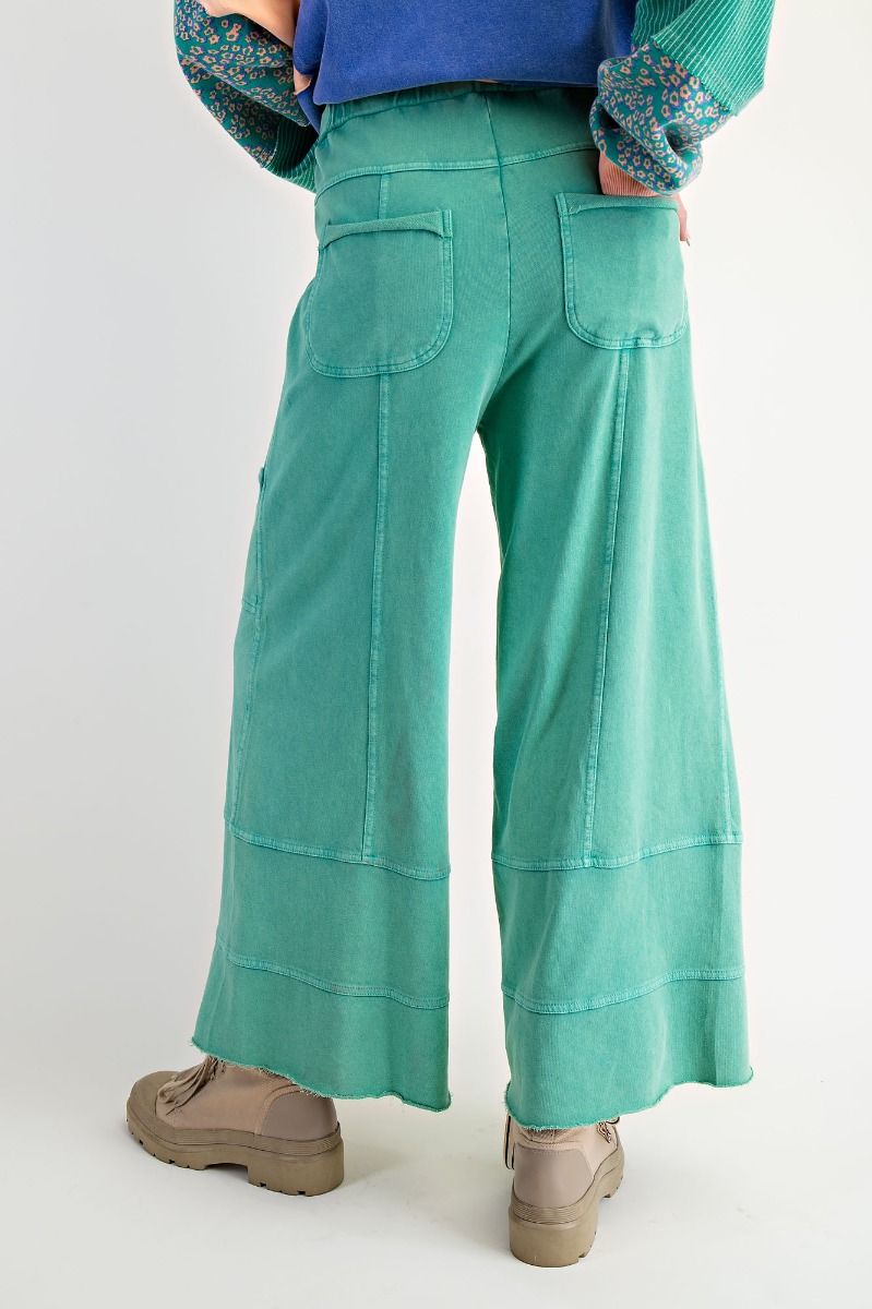Easel Mineral Wash Pants - Evergreen