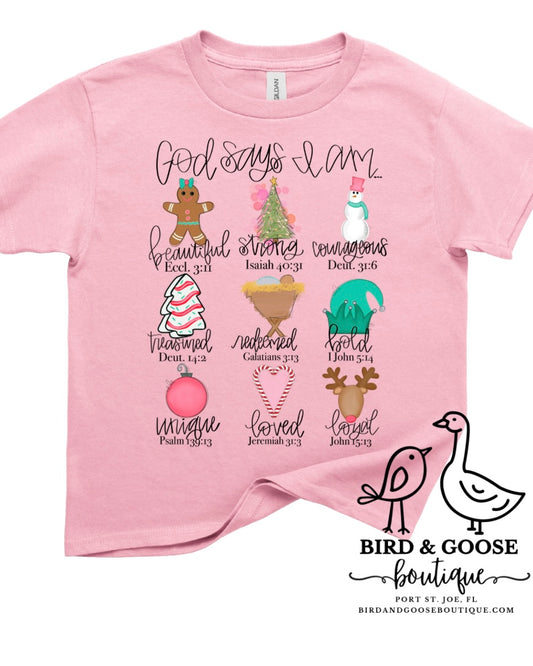 God Says I Am (Christmas Edition) T-Shirt