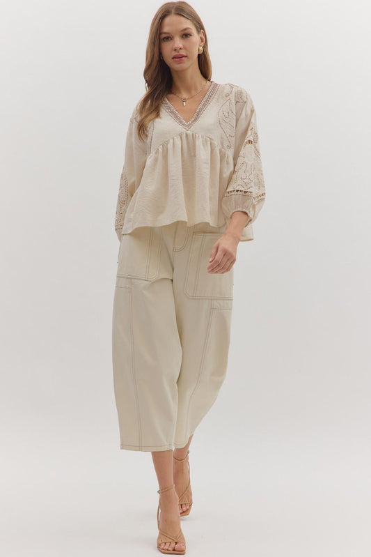 Ecru Boho Blouse