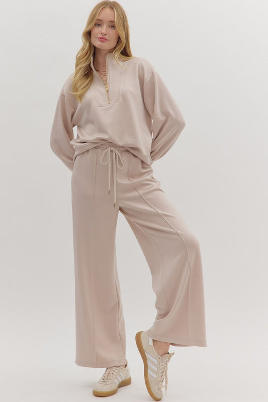 Almond Scuba Set - Long Sleeve
