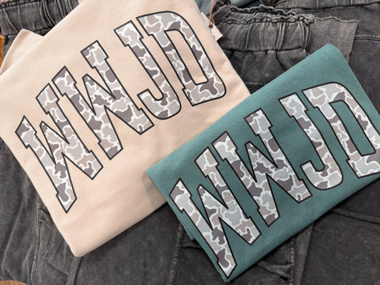 WWJD Gildan Green Sweatshirt