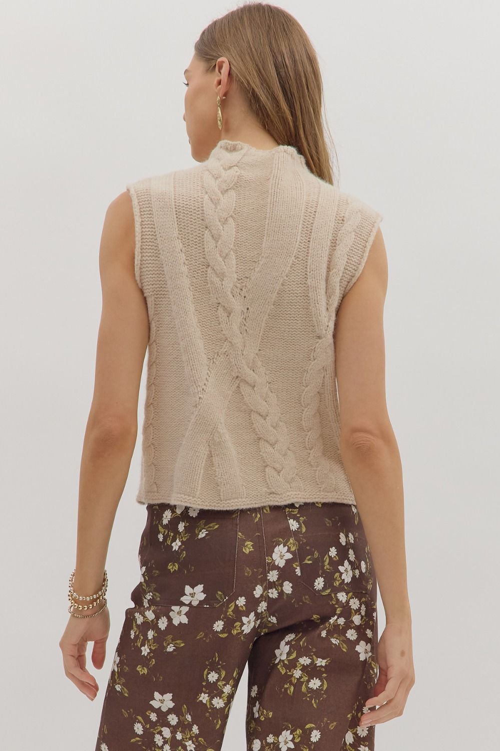 Sleeveless Sweater - Oatmeal