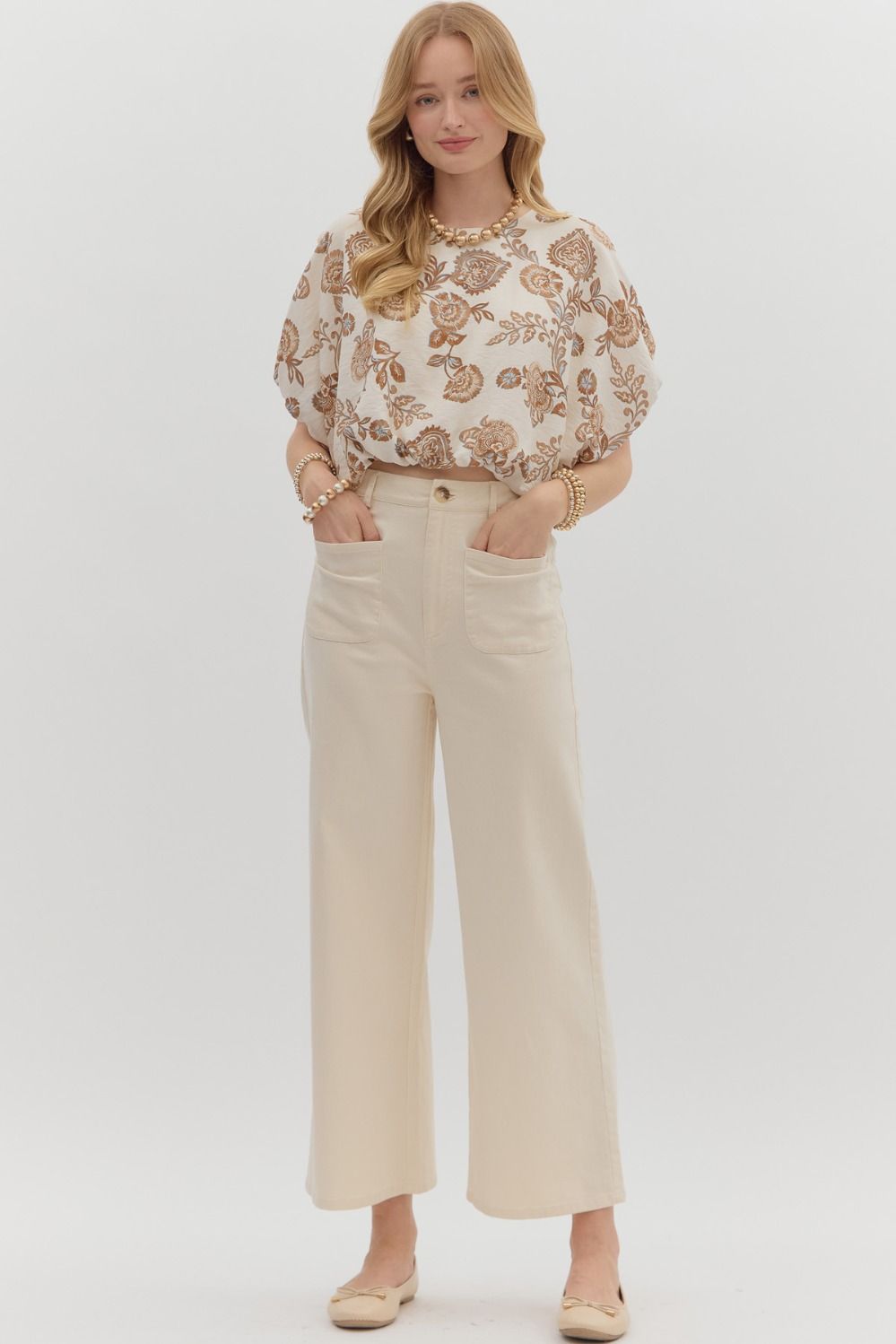 Entro Pants - Cream / Ecru