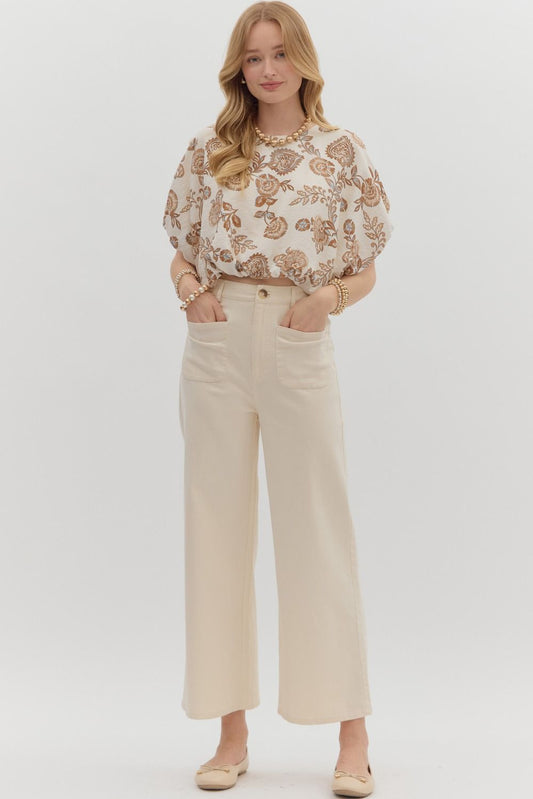 Entro Pants - Cream / Ecru