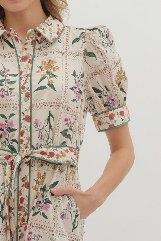 Floral Print Fall Dress